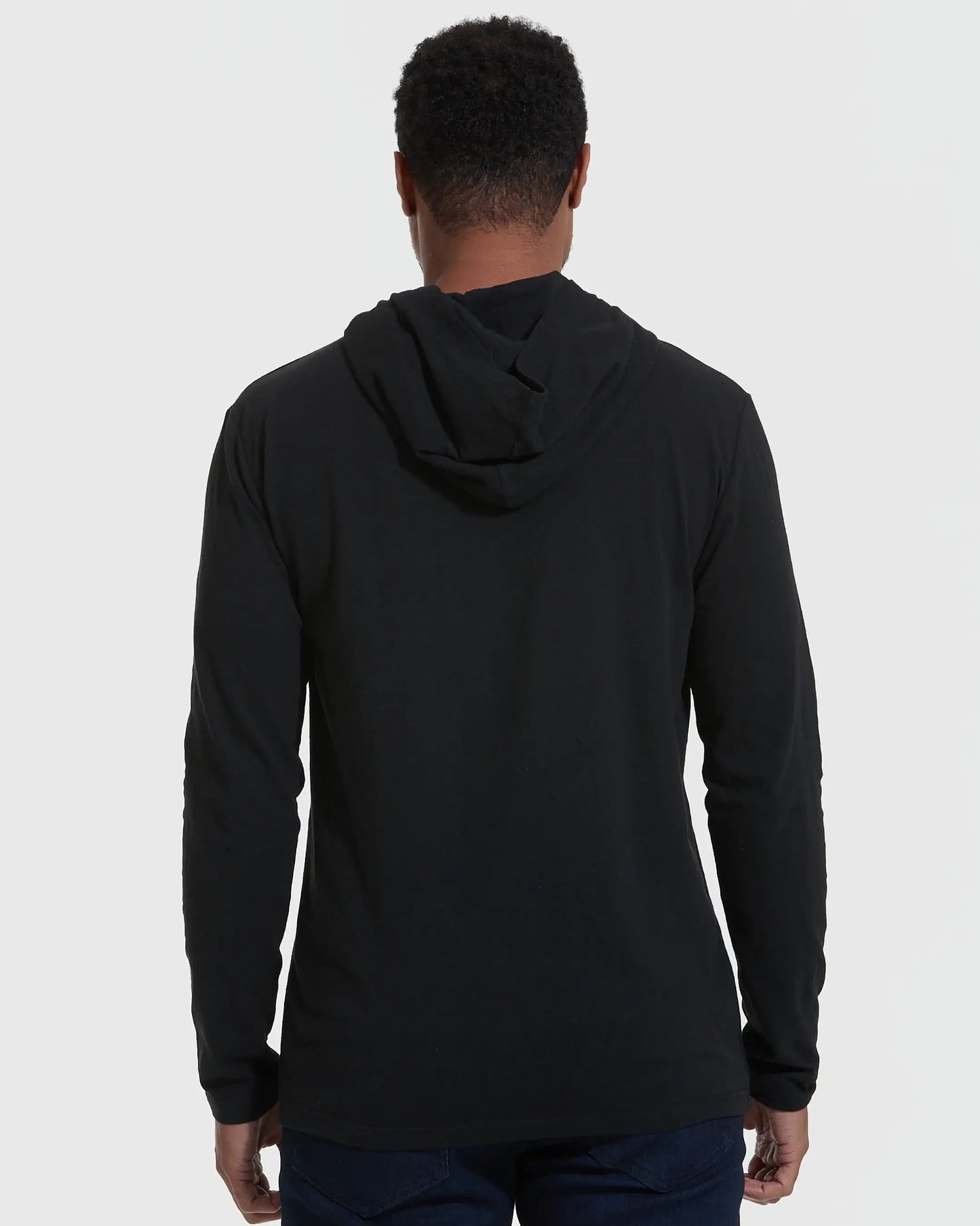 Long Sleeve T-Shirt | Hooded | Black