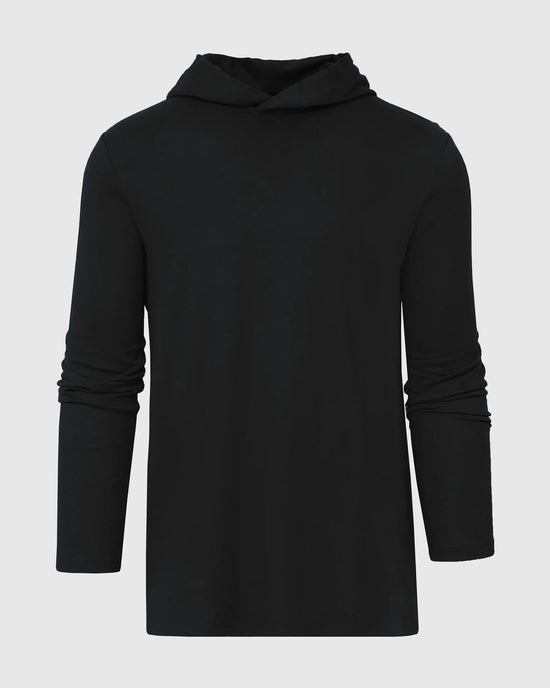 Long Sleeve T-Shirt | Hooded | Black