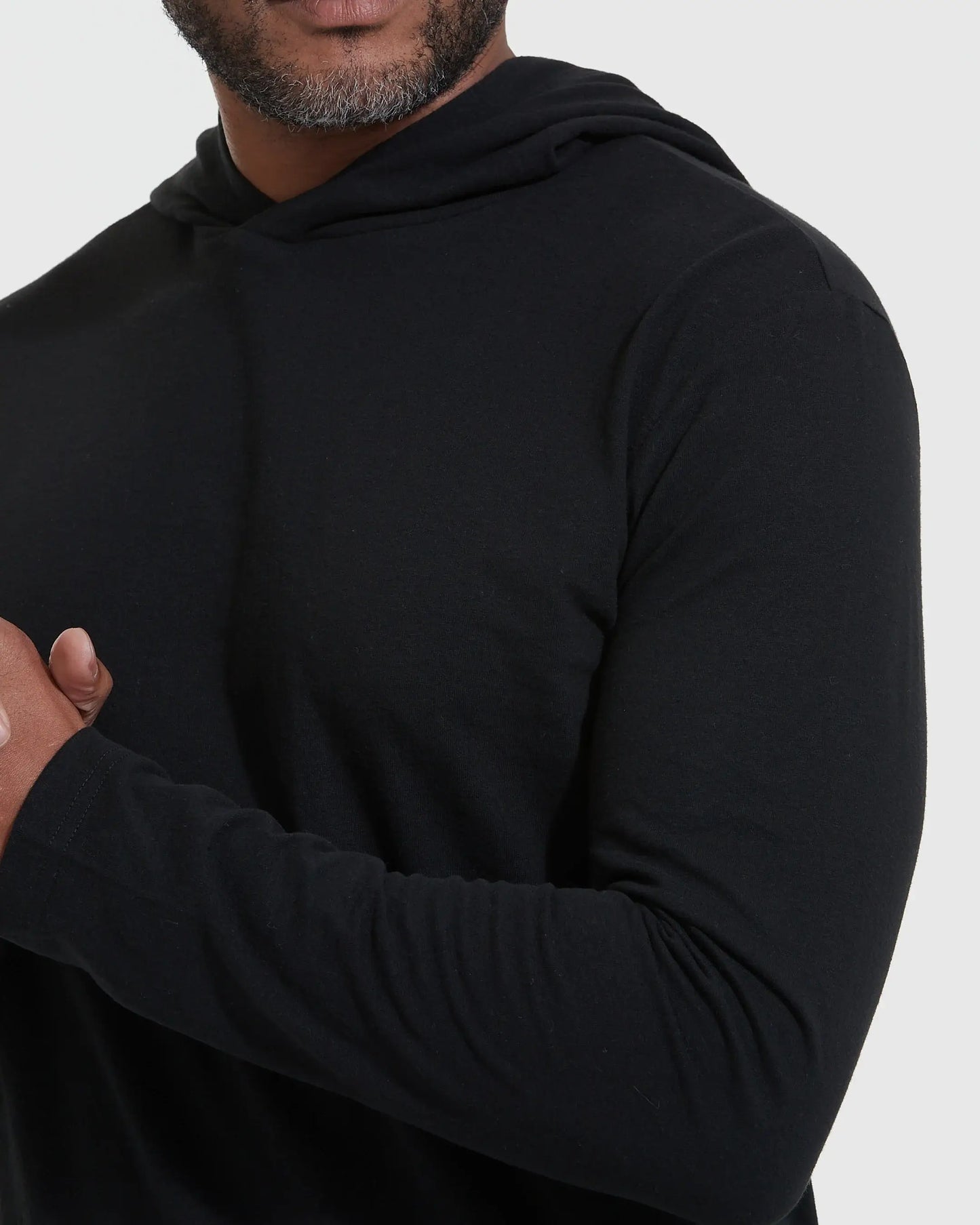 Long Sleeve T-Shirt | Hooded | Black