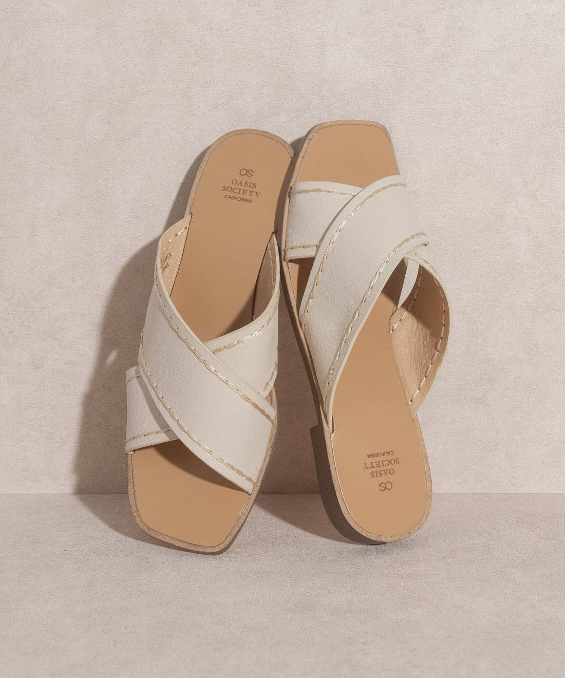 The Stella Beige | Criss Cross Sandal