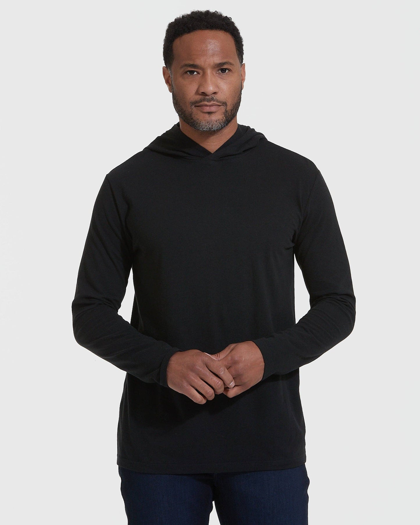 Long Sleeve T-Shirt | Hooded | Black