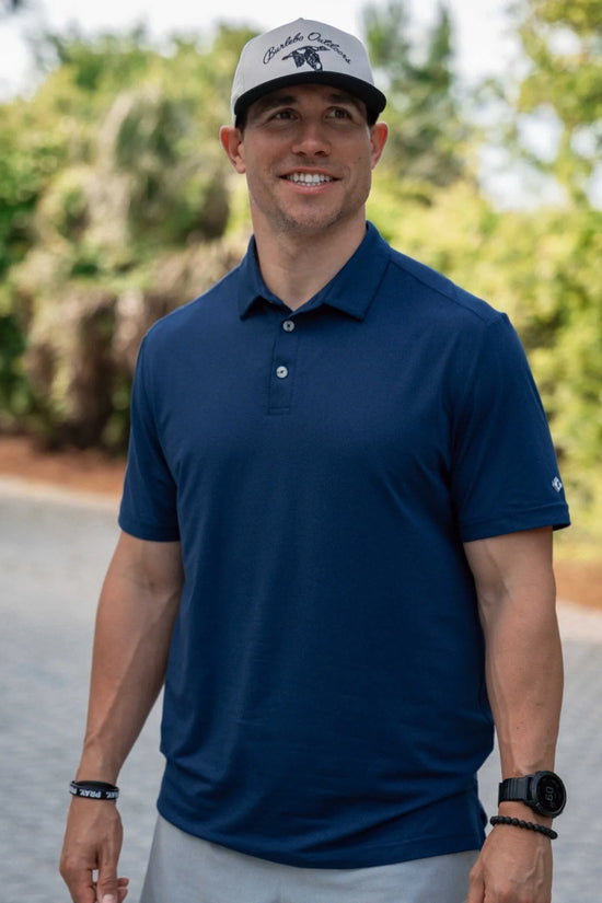 Burlebo Navy Performance Polo